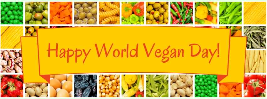Happy World Vegan Day 2017 Banner
