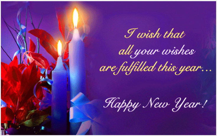 I Wish That All Your Wishes Are Fulfilled This year Happy New Year Candles Picture