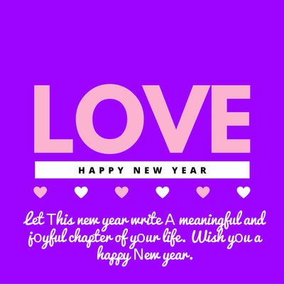 Love Happy New Year wishes