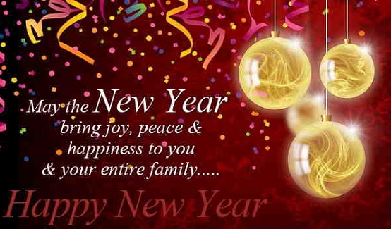 May the new year bring joy peace and happiness to you and your entire family Happy new year
