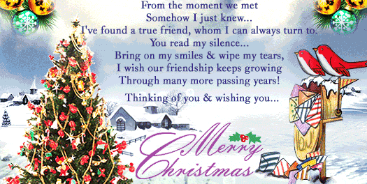 Merry Christmas wishes with quote image