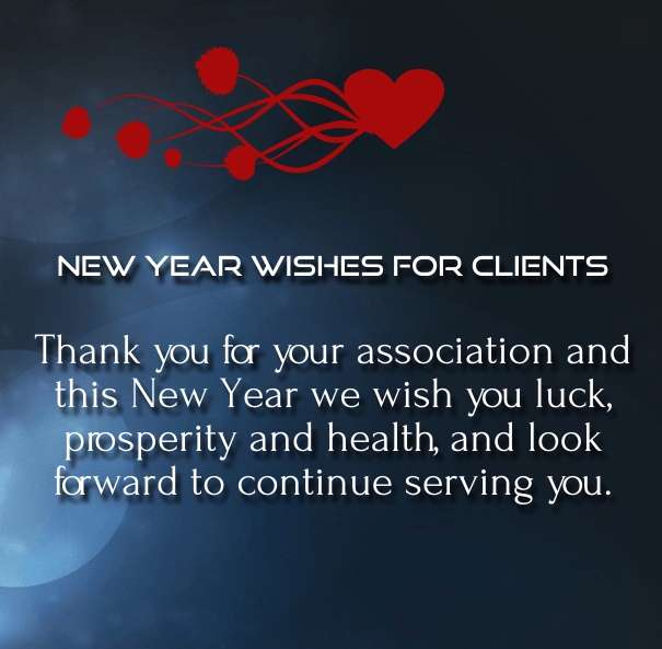New year wishes for clients