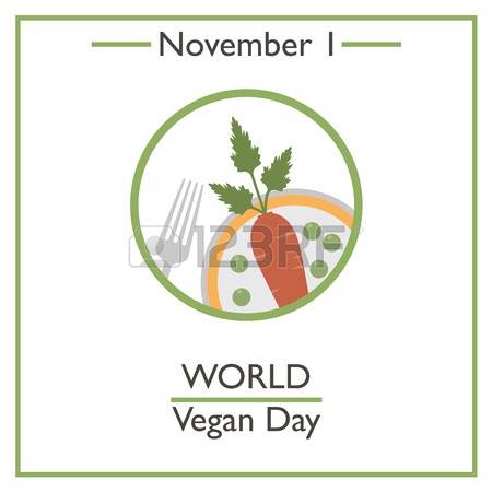 November 1 World Vegan Day Card