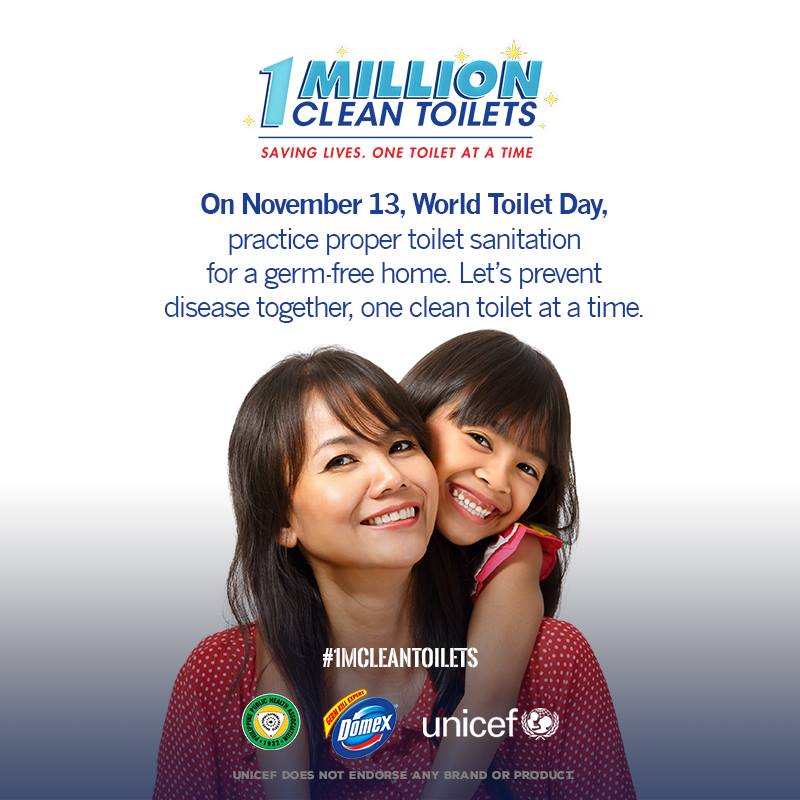 On November 13, World Toilet Day Practice Proper Toilet Sanitation for A Germ free Home.