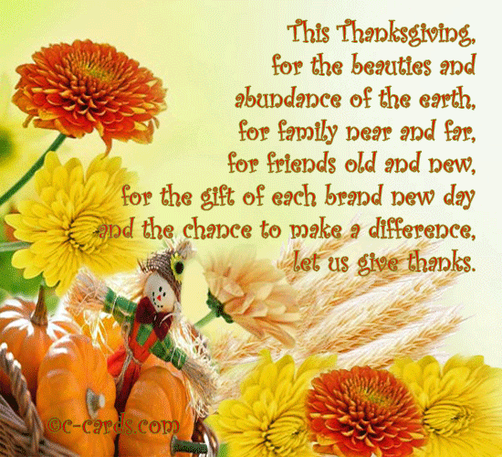 Simple Blessings for Happy Thanksgiving Day