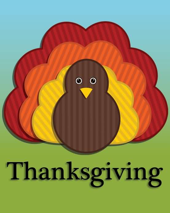 Thanksgiving Day Turkey Greeting Card