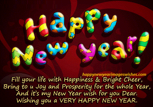 Wishing You a very Happy New Year greeting card