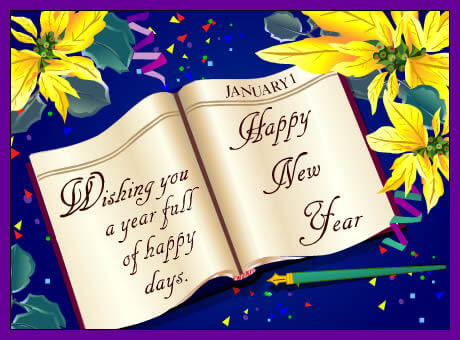 Wishing you a year full of happy days Happy New Year