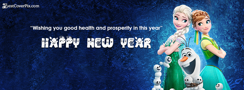 Wishing you good health and prosperity in this year Happy New Year Disney cartoons picture