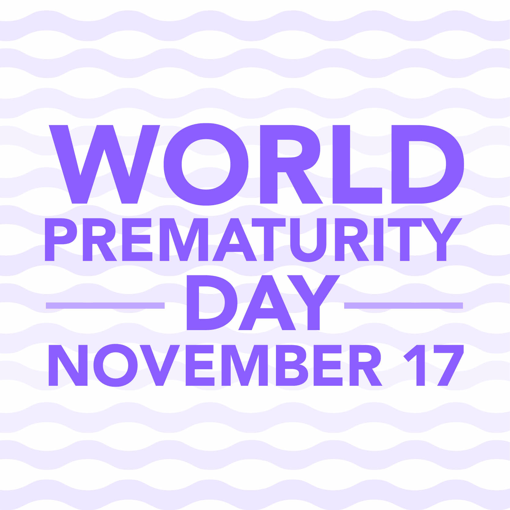 World Prematurity Day November 17 Card