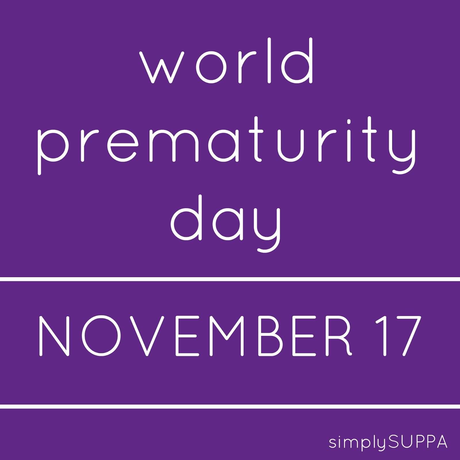 World Prematurity Day November 17 Picture