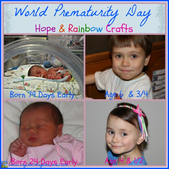World Prematurity Day hope and rainbow crafts