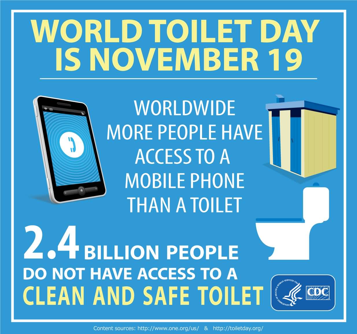 World Toilet Day is November 19