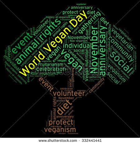 World Vegan Day Tree Illustration