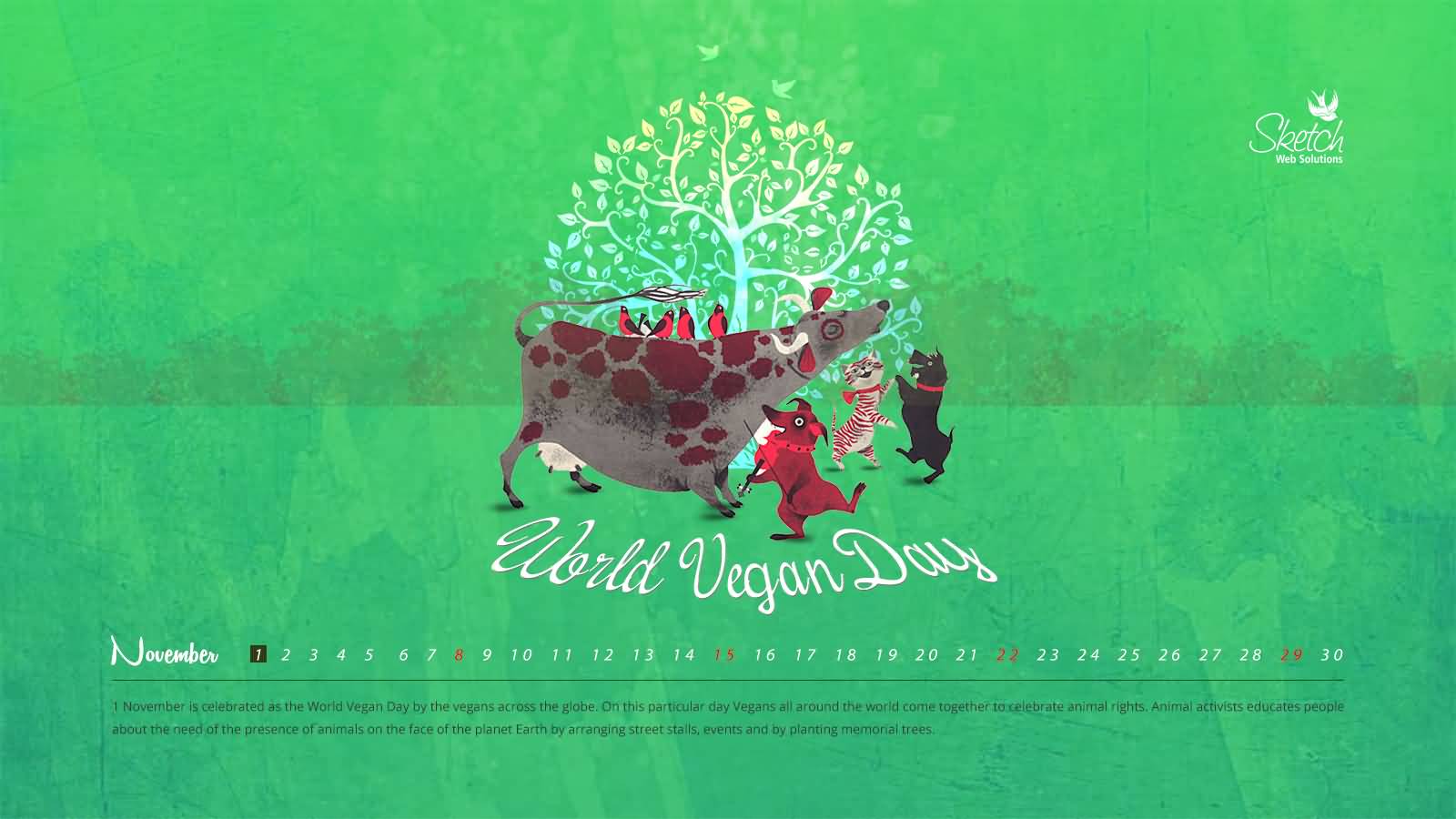 World Vegan Day calendar