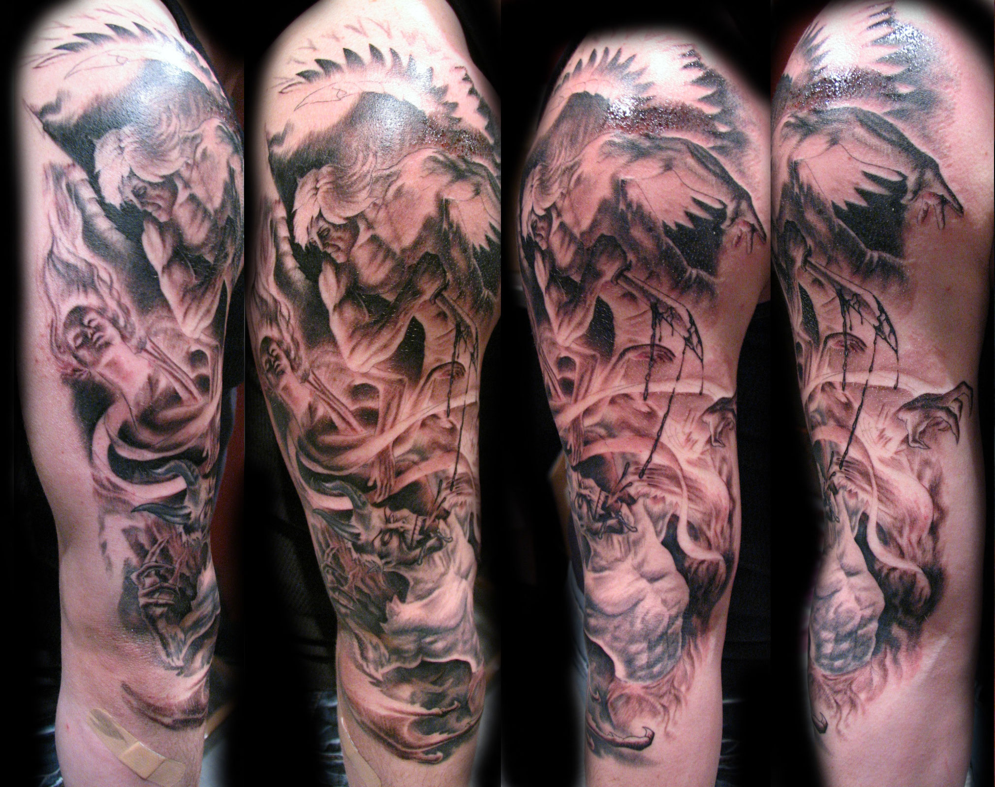  Angel  And Demon  Tattoo  Sleeve The Best Tattoo  Gallery 