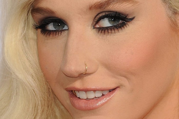 Kesha Rose Sebert Nostril Piercing With Gold Nose Ring
