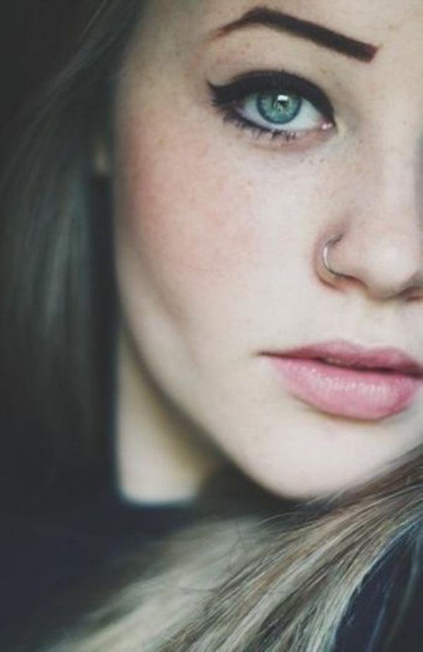 Nostril White Gold Nose Ring Piercing For Girls