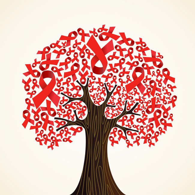 AIDS ribbon tree
