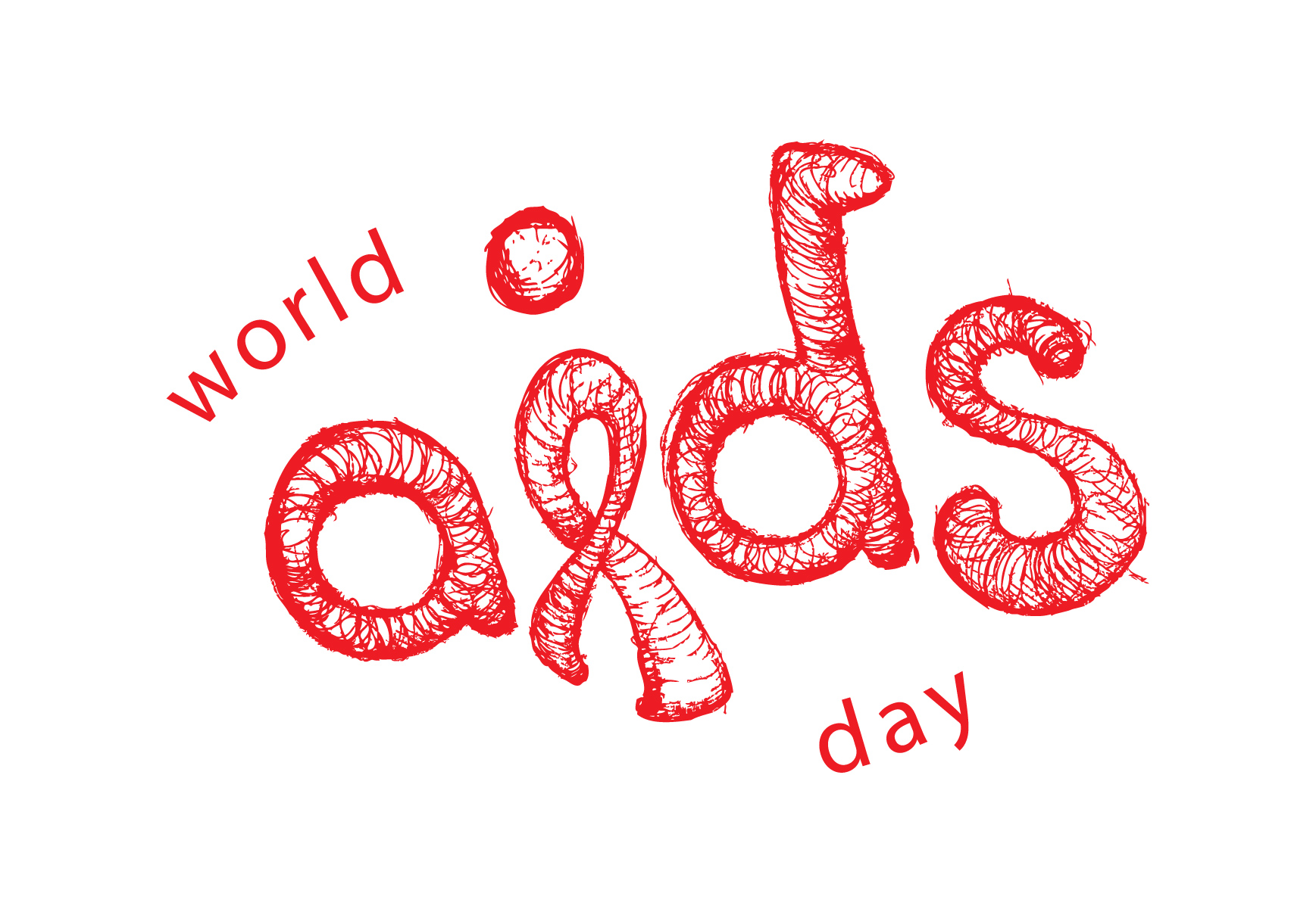 World AIDS Day Logo Hand Painted Illustration picture