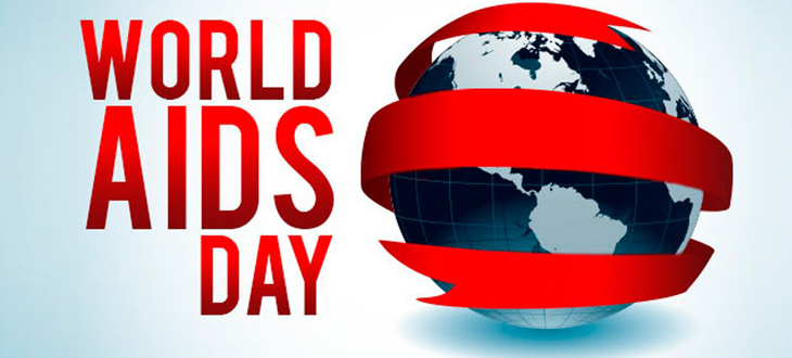 World Aids Day globe Red Ribbon image