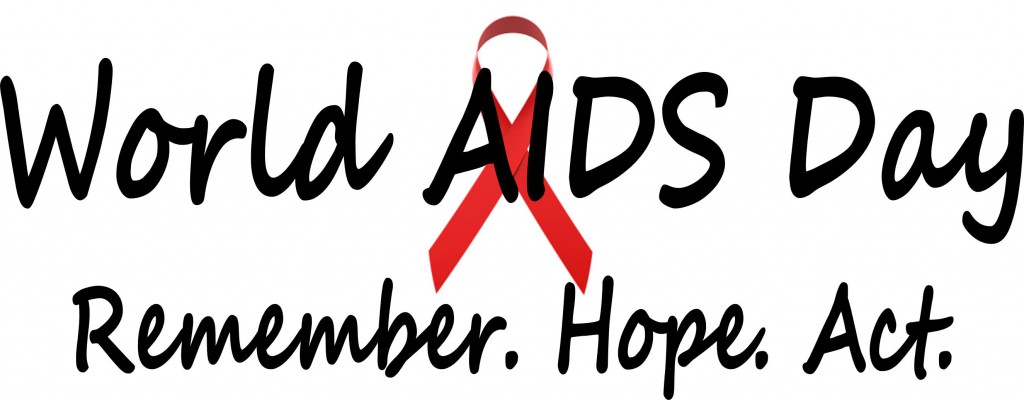 World Aids Day remember hope act banner picture