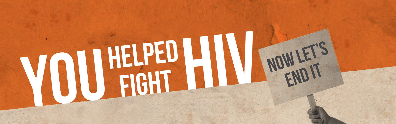 You helped fight HIV. Now let’s end it facebook cover picture