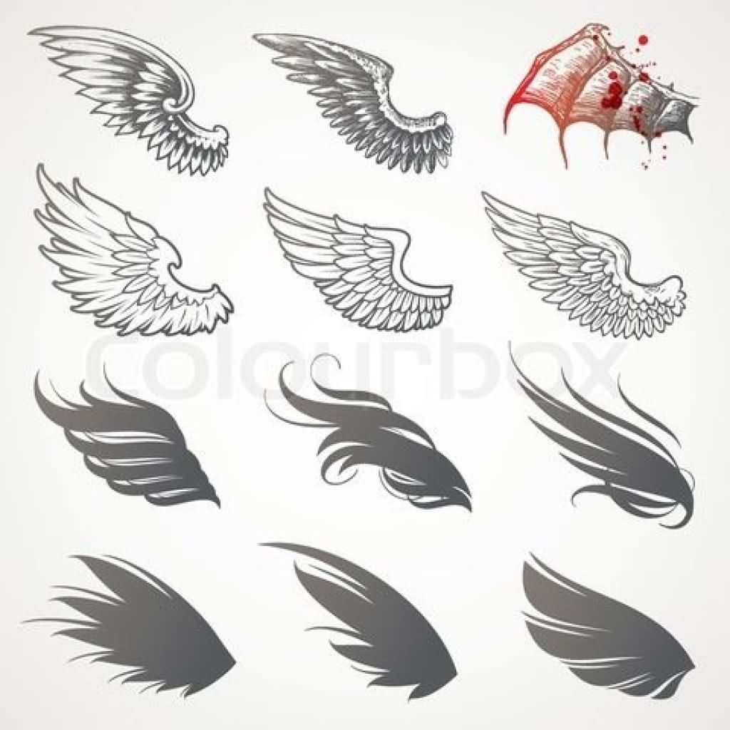 12 Amazing Angel Wing Tattoo Designs