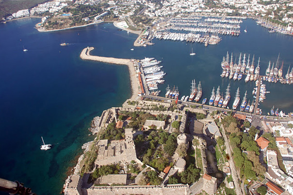 Adorable Aerial View Of The Bodrum Castle In Turkey