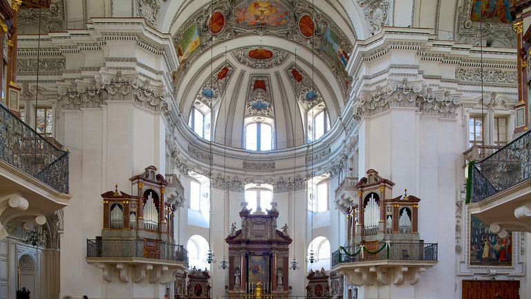 Adorable Interior Of The Salzburger Dom Cathedral