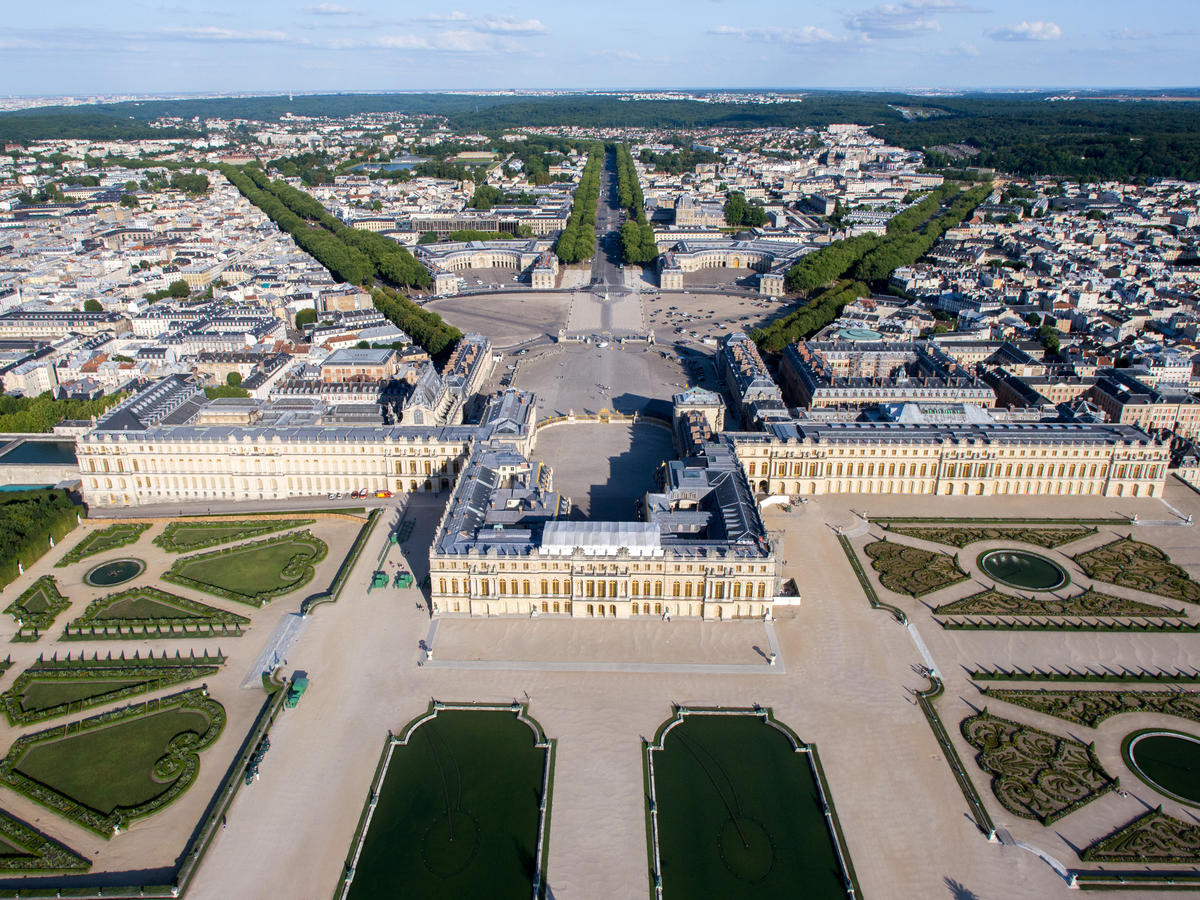 Aerial View Of The Palace of Versailles