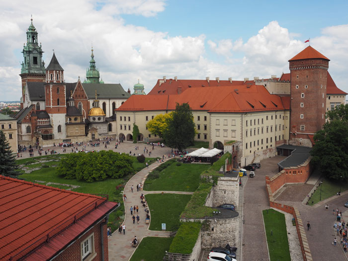 Aerial View Of Wawel Royal Castle
