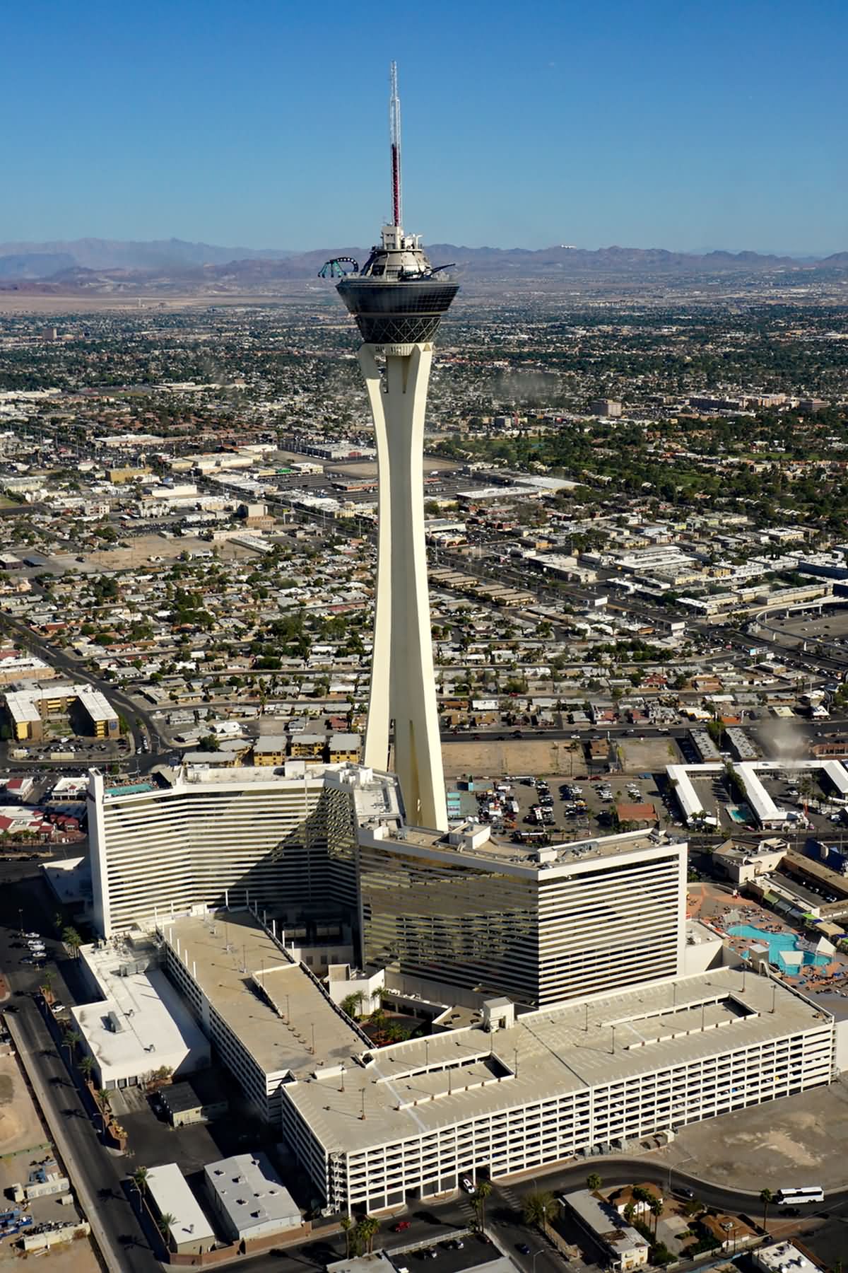 Aerial View of Casino Stratosphere Las Vegas