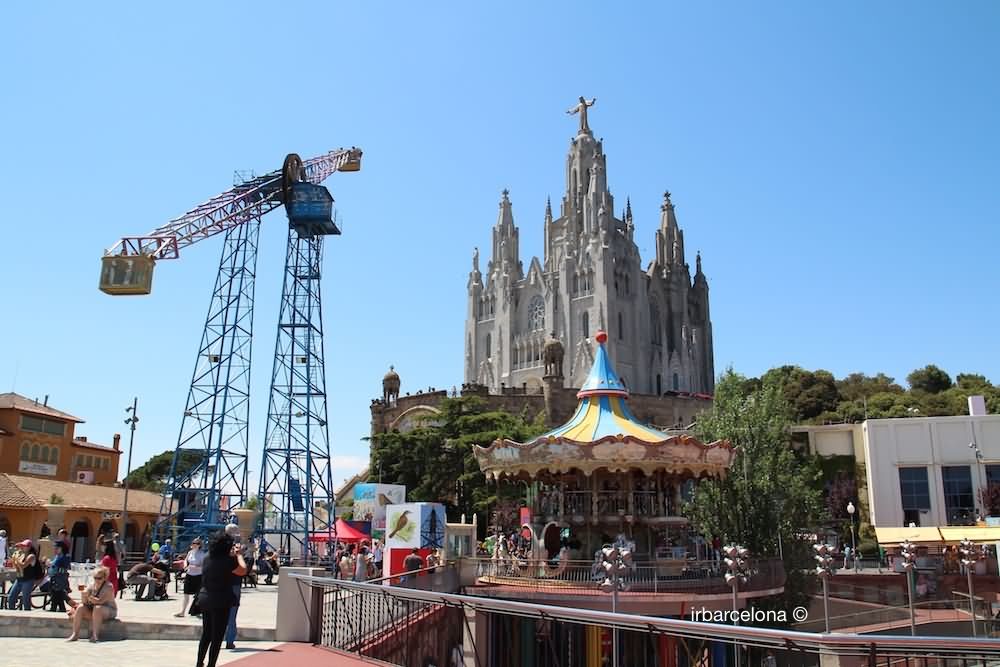 Amusement Park At Tibidabo Hill