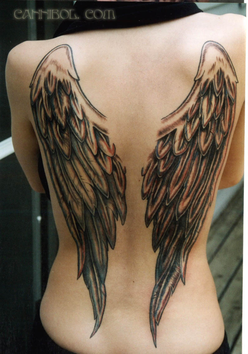 Angel Wings Tattoo On Girl’s Back By Cannibol on DeviantArt
