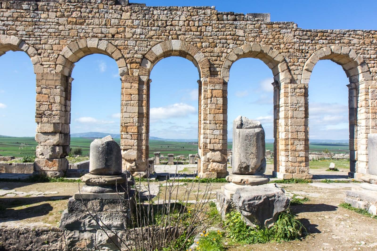 Arches Of The Archaeological Site Of Volubilis