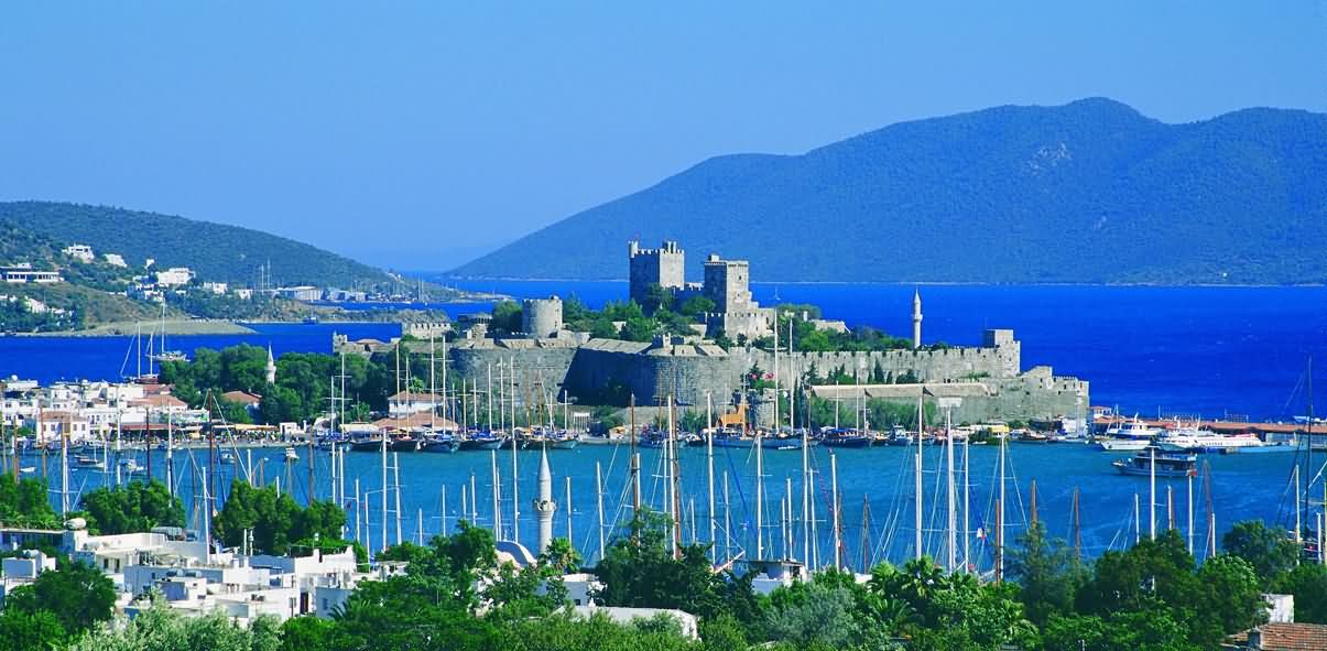 Beautiful view of Bodrum castle