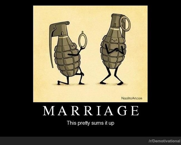 Bomb With Ring Funny Marriage Picture