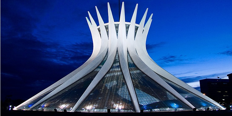 Cathedral of Brasília At Night