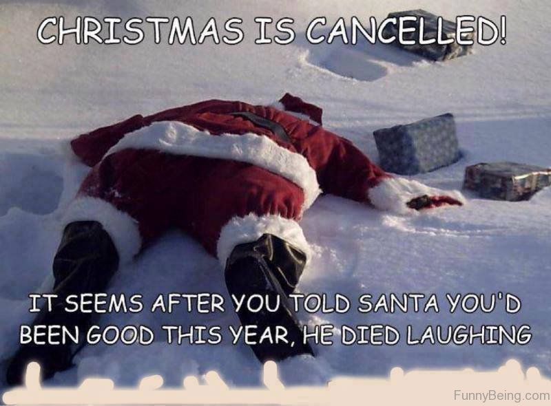 Christmas Is Cancelled Funny Santa Claus