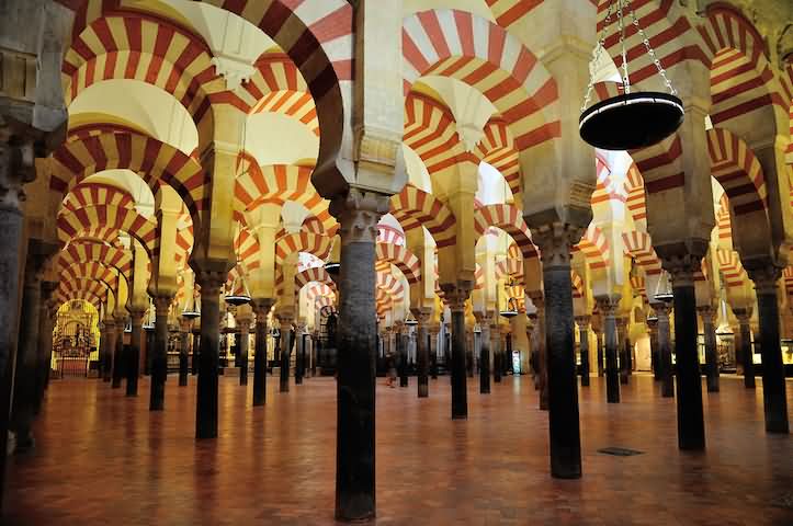 Columns Inside The Great Mosque of Córdoba