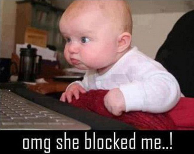 Cute Little Kid On Social Networking Funny Picture
