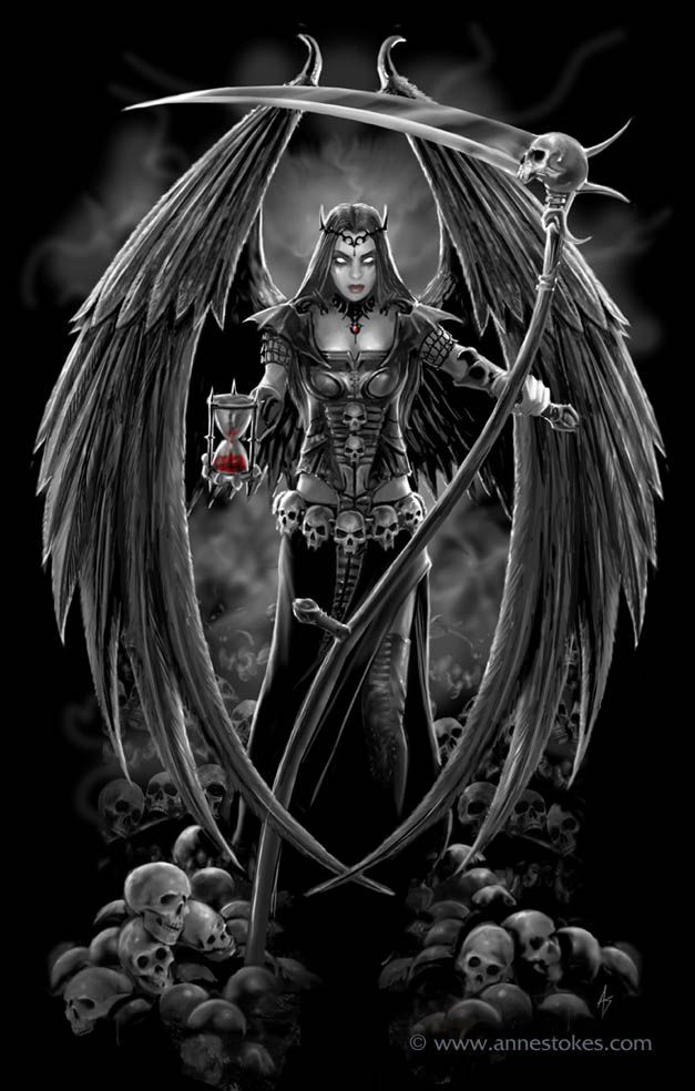 Dark Death Angel Tattoo Design By Ironshod on deviantART