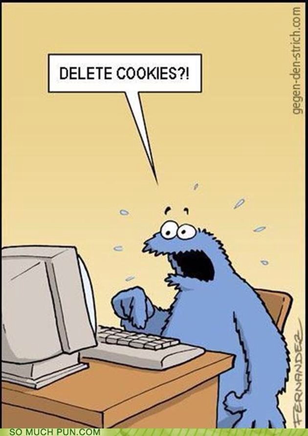 Delete Cookies Funny Technology