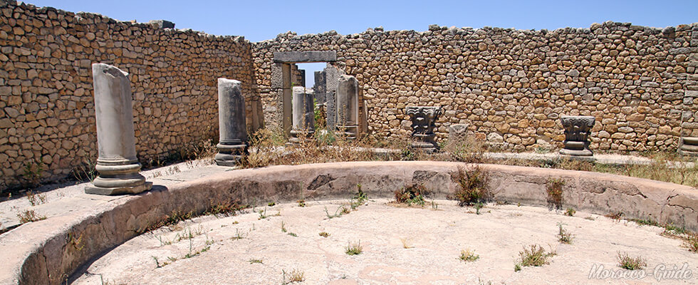 Detail Picture Of The Temple Of Volubilis