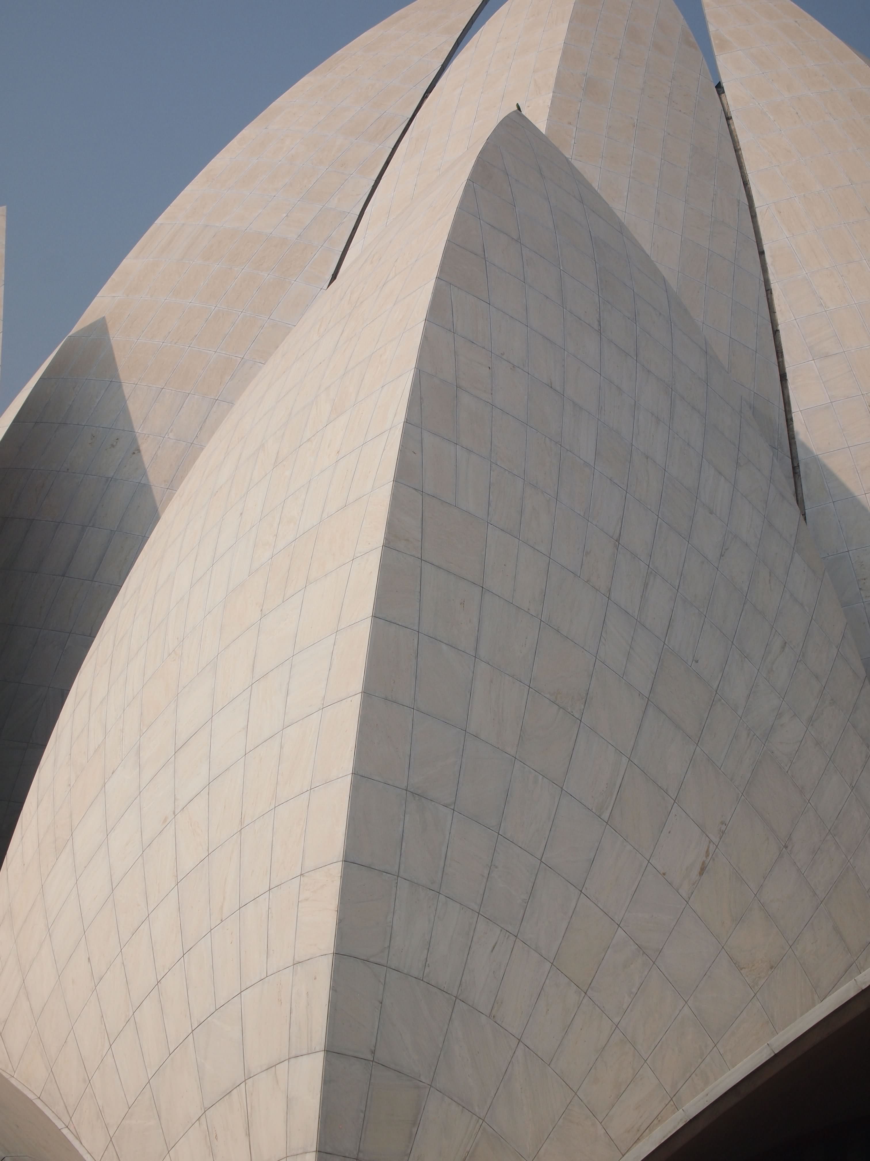 Details Of Marble Cladding at the Lotus Temple
