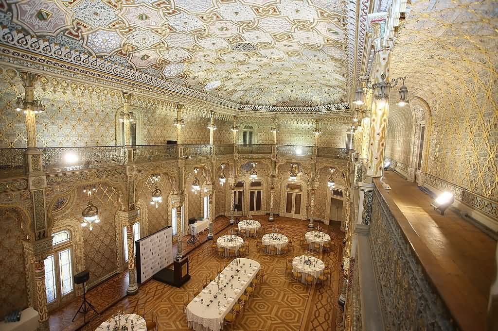Dining Room Inside The Palácio da Bolsa In Porto