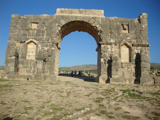 Entrance Gate To The Ruins Of Volubilis