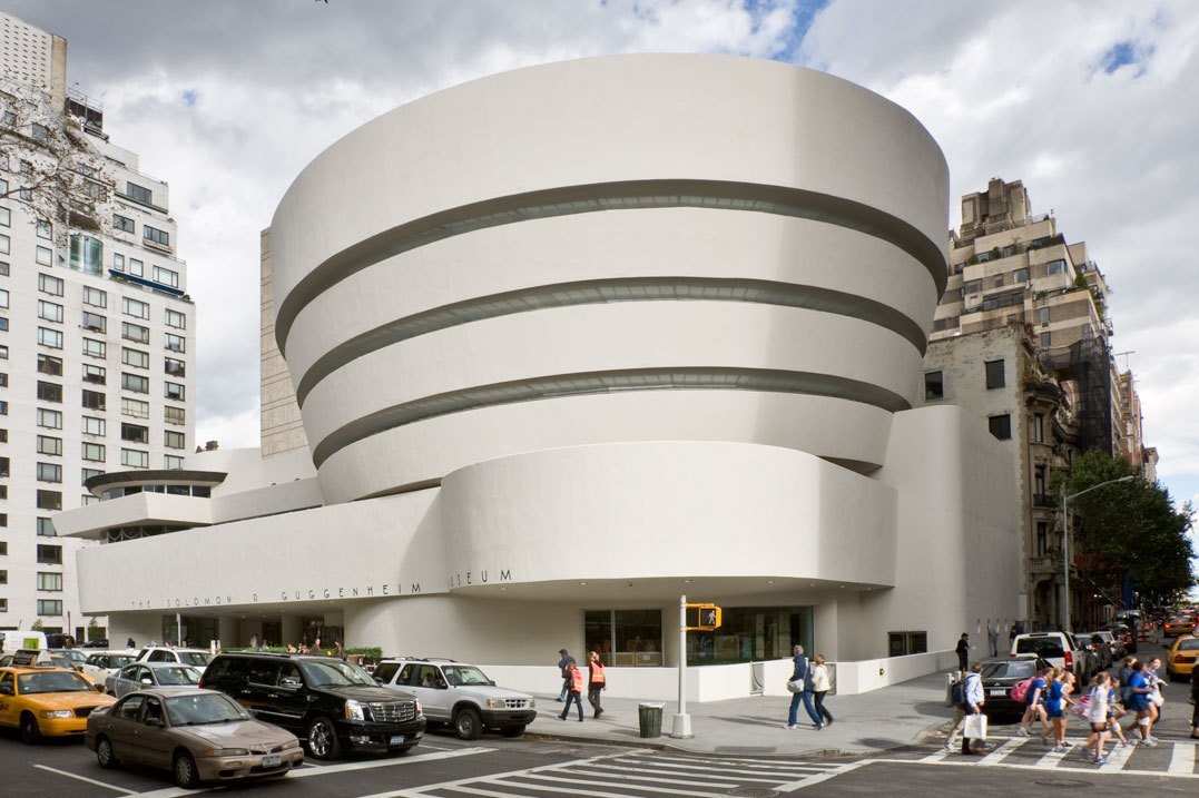 Exterior View Of The Guggenheim Museum