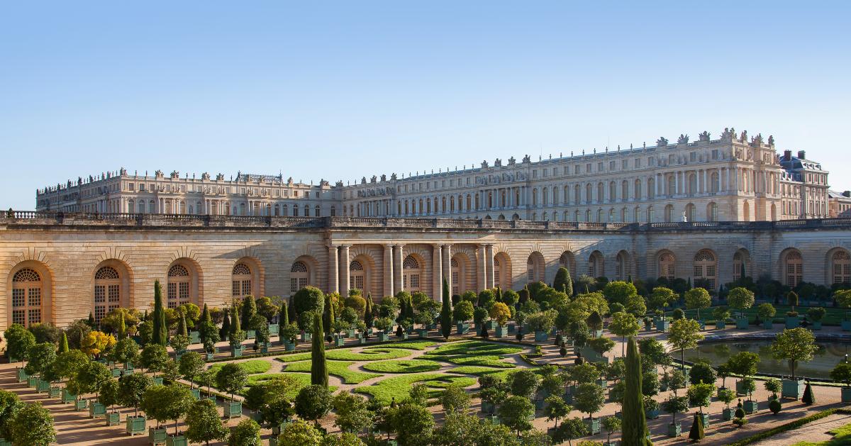 Exterior View Of The Palace of Versailles